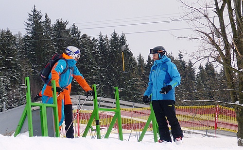 S Tomem Krausem ve skicrossov trati